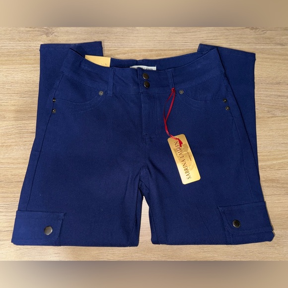NWT SABRINE LAUREN Blue Pants. Size 10. - Picture 3 of 5